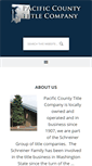 Mobile Screenshot of pacificcountytitle.com