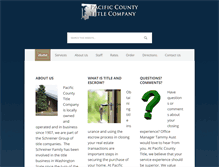 Tablet Screenshot of pacificcountytitle.com